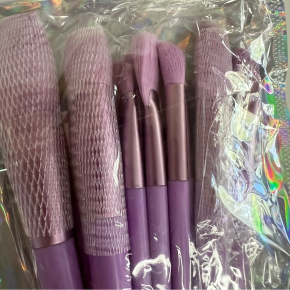 Makeup brushes color purple set of  12 - Picture 2 of 2